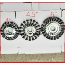 4 Inch Twist Knot Wheel Brush for Grinding (YY-348)